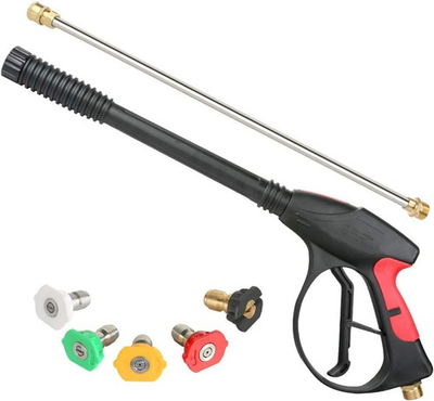 #ad High Performance Pressure Washer Gun 4000PSI 19quot; Lance 5Nozzles for Excell Honda $29.99