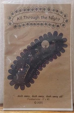 Wool Appliqué Quilt Sewing Tablerunner Pattern 2001 All Through the NIght Santa