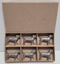 VINTAGE LEAD 2 INCH DOG SET FREE SHIP