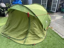 Quechua 2 Seconds 3-person Pop Up Tent / Festival Tent / Camping Tent Green Used