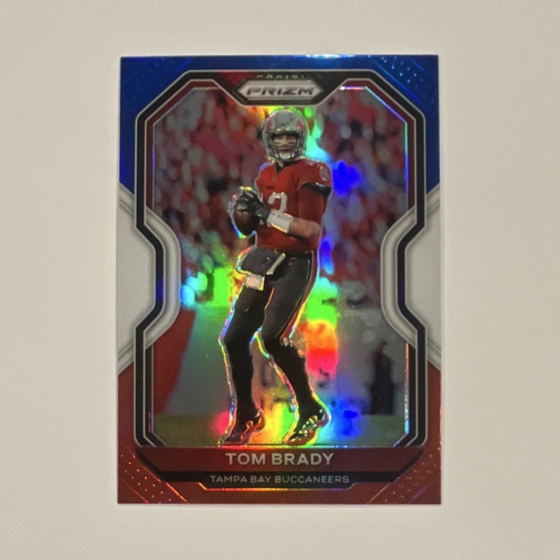 Panini 2020 Prizm Tom Brady #255 Buccaneers Red White & Blue Prizm