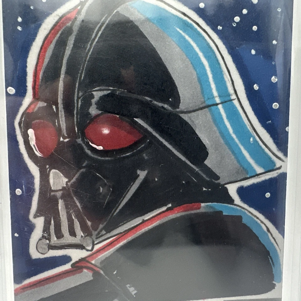 DARTH VADER TOPPS STAR WARS MASTERWORK SKETCH CARD AUTO Mike LaPeruta 1/1 - Image 3 of 4