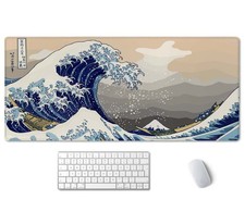 Extended Gaming Mouse Pad 35.5x15.7 in , Large Stable Rubber Base Mousepad w...