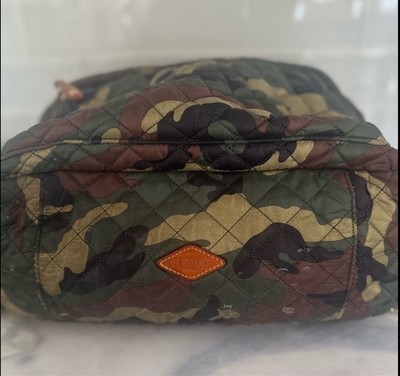 Preloved MZ Wallace Camo green Quilted Nylon Backpack  display picture 1