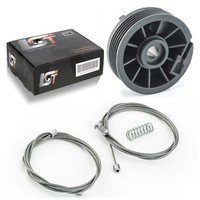 Fensterheber Reparatursatz Set Seilzug Rolle Hinten Links FüR Renault Kangoo II