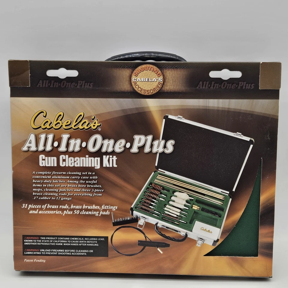 Cabelas CA880PLS All-In-One Gun Cleaning Kit Metal Case New Broken Handle - Image 2 of 4