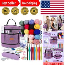 Crochet Kit for Beginners, Beginner Crochet Kit for Adults and Kids Crochet K...