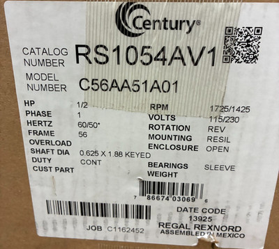CENTURY C56AA51A01 / RS1054AV1