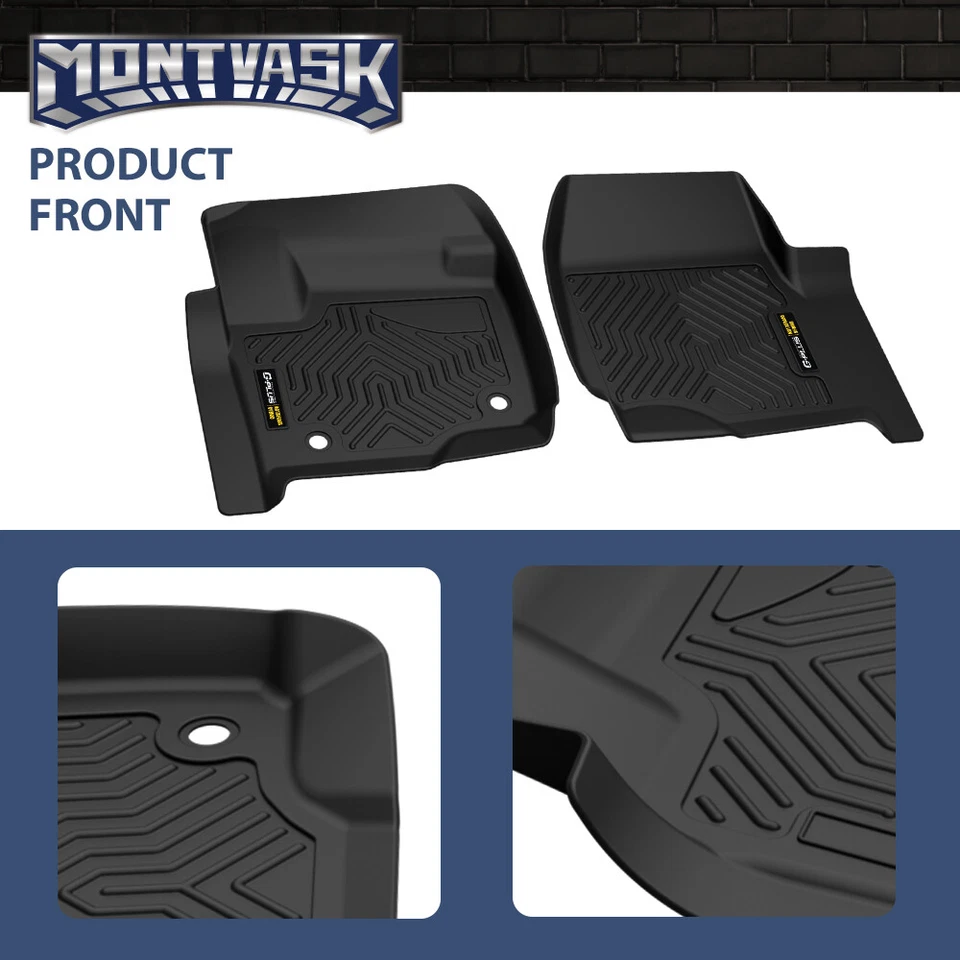 Tapetes forros aptos para Ford F-250/F-350 Super Duty 2017-2024 doble cabina TPE Foto 4 de 4