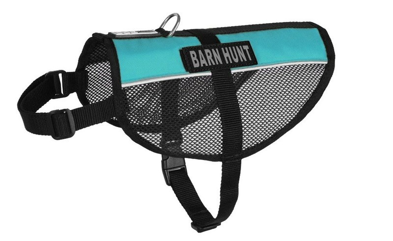 Dogline 13"-16" MaxAire Mesh Vest for Dogs and 2 Removable Barn Hunt Patches,...