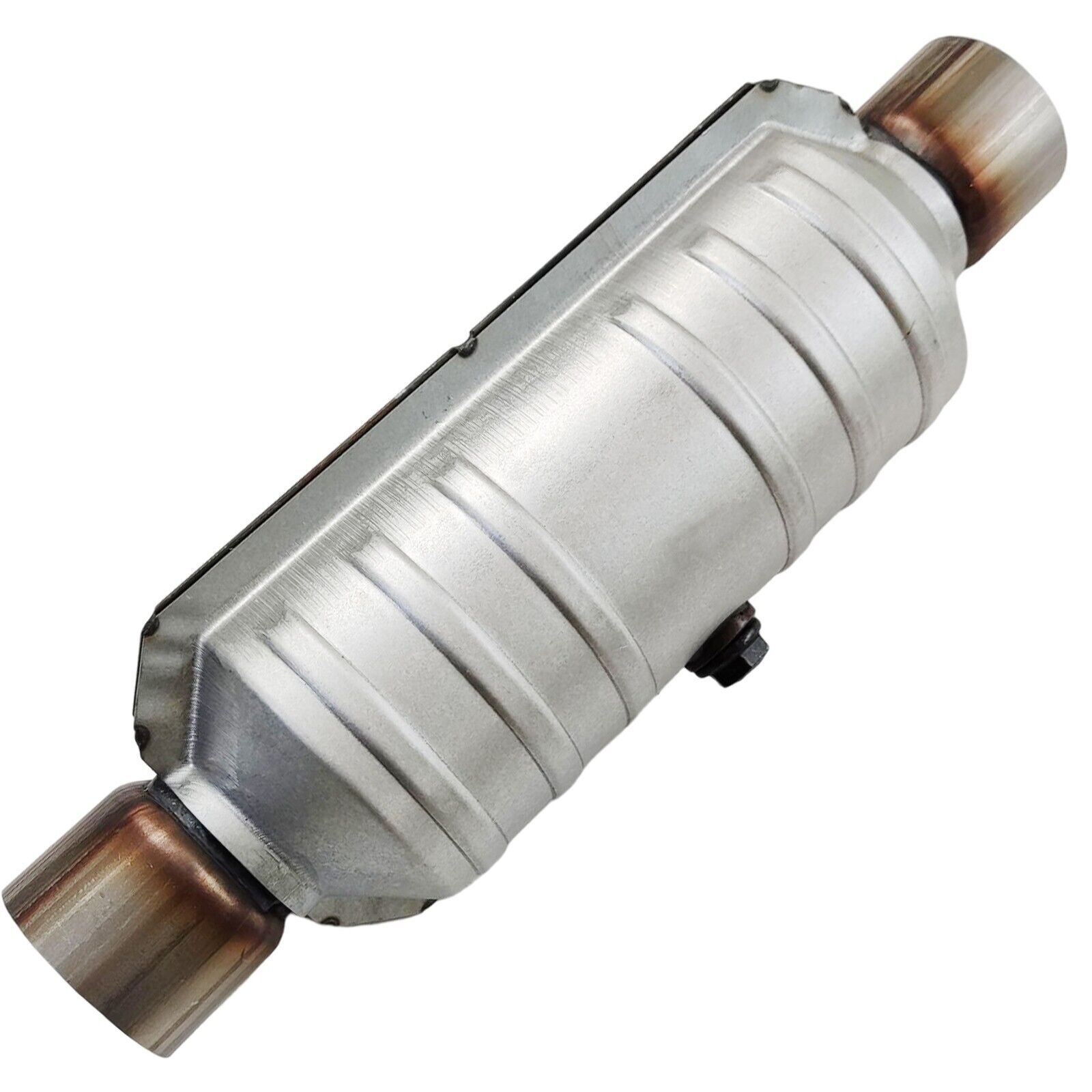 2x 2.5" Universal Catalytic Converter O2 Sensor Port Inlet Outlet Weld