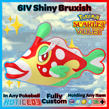 BRUXISH ✨SHINY✨/Non-Shiny 6IV Pokemon SCARLET and VIOLET Competitive Battle EVs