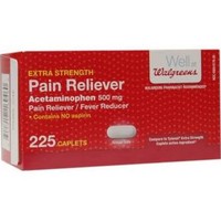 Walgreens Pain Reliever Extra Strength 225 Caplets Walgreens Pain Reliever Extra Strength 225 Caplets