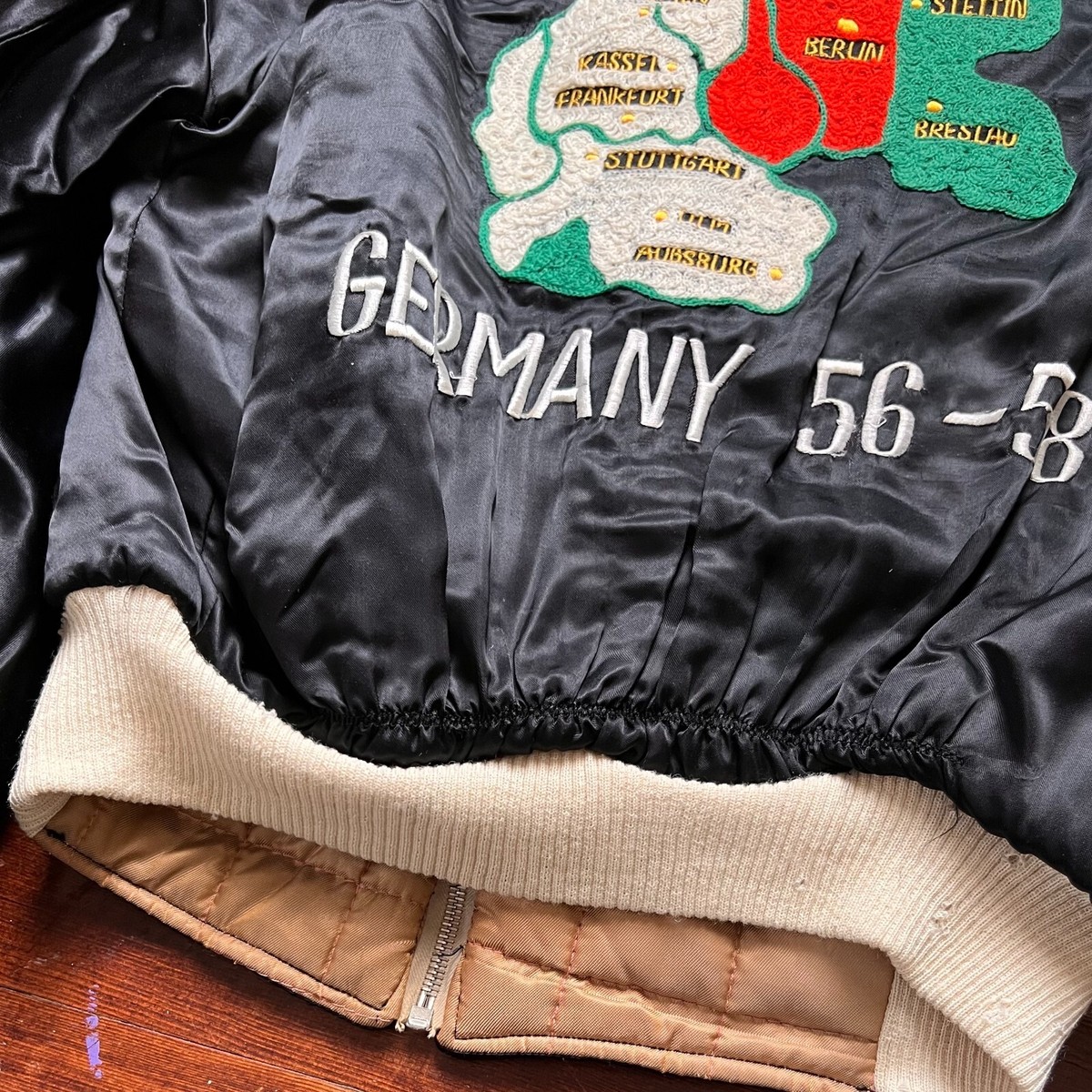 1950's Germany Souvenir Jacket Post WW2 Military Chain 1950's Germany Souvenir Jacket Post WW2 Military Chain