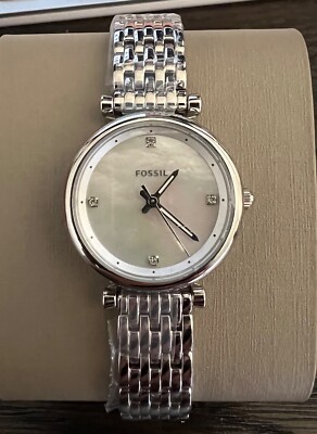 BRAND NEW (FOSSIL) Carlie Mini Three Hand Stainless steel 