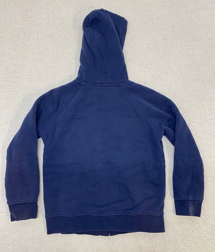 Gap Kids Sweatshirt Large Full Zip Long Sleeve Hoodie 10 Fleece Lined Blue - Picture 2 of 9