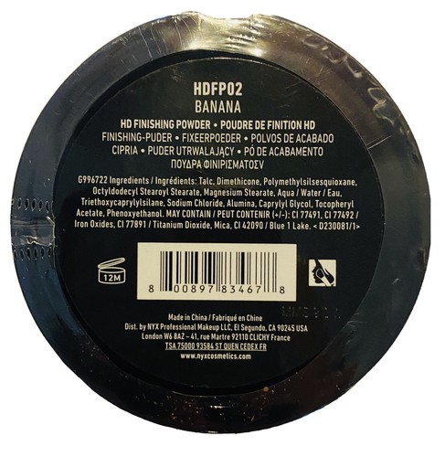 NYX PROFESSIONAL MAKEUP HD Finishing Powder HDFP02 Banana 0.28 Ounce New - Picture 2 of 2