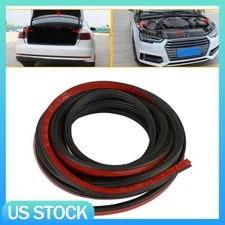 16FT/5M Rubber Car Door Seal Strip Hood Trunk Edge Weatherstrip Moulding Trim