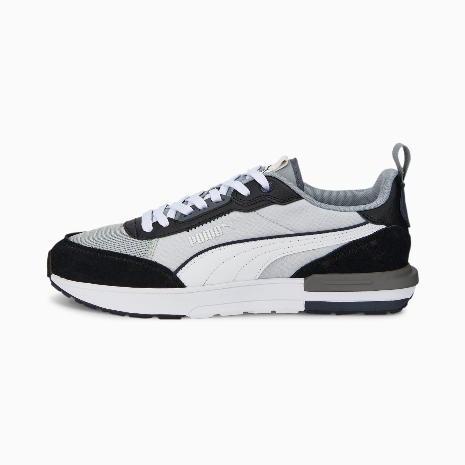 Zapatillas estilo de vida Puma R22 cantera/blanco/negro 383462-14 EE. UU. 4-12