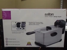 Salton DF1233 Deep Fryer, 3 Liter Oil Capacity, Adjustable Temperature Control,