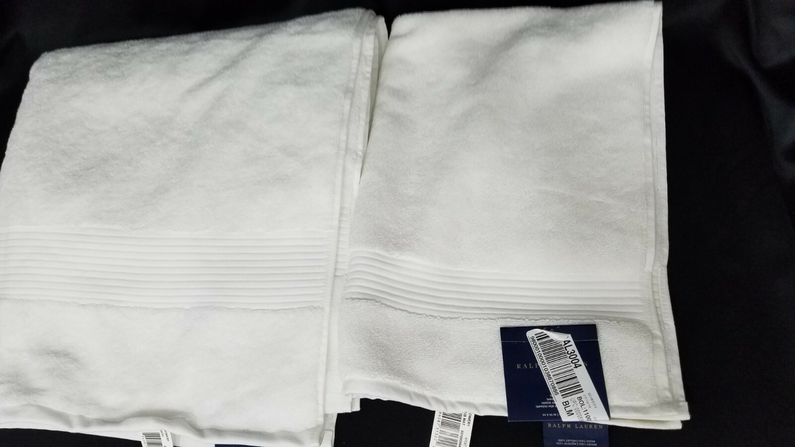 Ralph Lauren Bath Towels White Bowery BATH TOWEL & MAT NANTUCKET WHITE