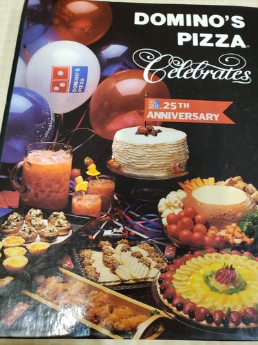 (D5.04) VINTAGE Domino's Pizza Celebrates 25th Anniversary Kochbuch 1986