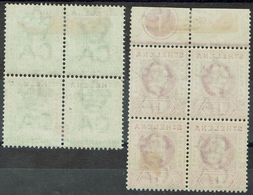 ST HELENA 1902 KEVII 1/2D AND 1D BLOCKS */** - Picture 2 of 2