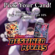 Destined Rivals 2025 Pokémon Singles – Common, Holo Rare, Ex – Pick Your Card NM