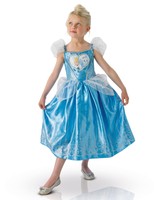 Disney-155018m Set Love Heart Luxury Cinderella Costume For Children-size M Disney-155018m Set Love Heart Luxury Cinderella Costume For Children-size M