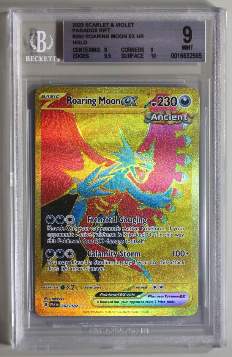 Pokemon TCG Roaring Moon ex - 262/182 Paradox Rift Hyper Pokemon TCG Roaring Moon ex - 262/182 Paradox Rift Hyper