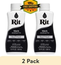 (2-pack) Rit All-Purpose Liquid Dye, Black, 8 fl oz