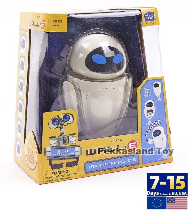 WALL E EVE Action Figure Transforming 6 Eye Expressions
