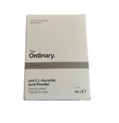 The Ordinary 100% L-Ascorbic Acid Powder Fine 325 Mesh Topical Powder 20 g NIB