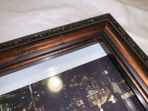 8X10 Beatles Abbey Road Walking Across Street 12X10 IN VINTAGE DARK BROWN FRAME - Picture 6 of 12