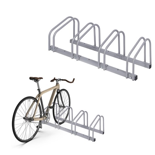 PORTABICICLETTA PER 4 BICI RASTRELLIERA PER BICICLETTE IN ACCIAIO  CROMATO_3663 | eBay
