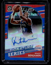 2021 Donruss Optic SS-BJB Benoit Benjamin Signature Series Blue AU,SN25