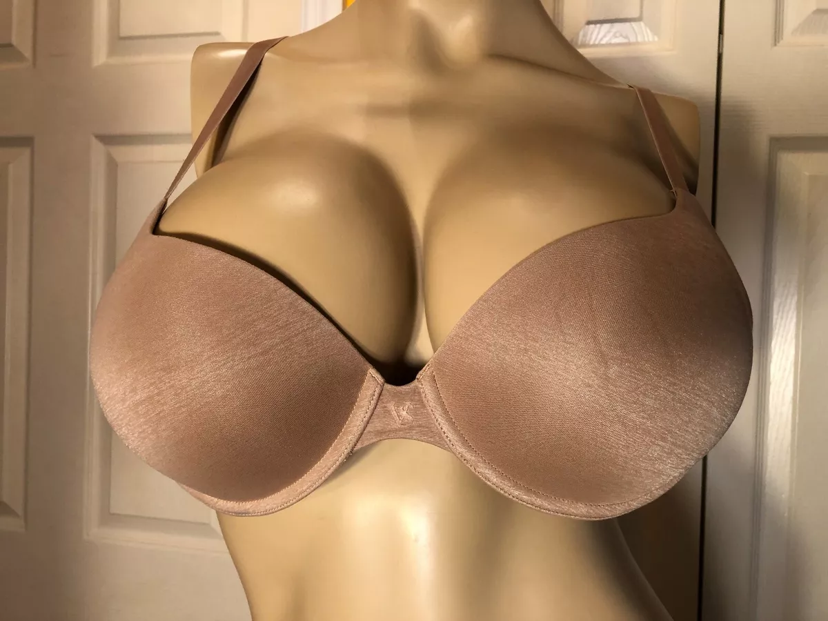 VICTORIA'S SECRET 34D Nude Beige 34 D Underwire Lined PERFECT COVERAGE Bra