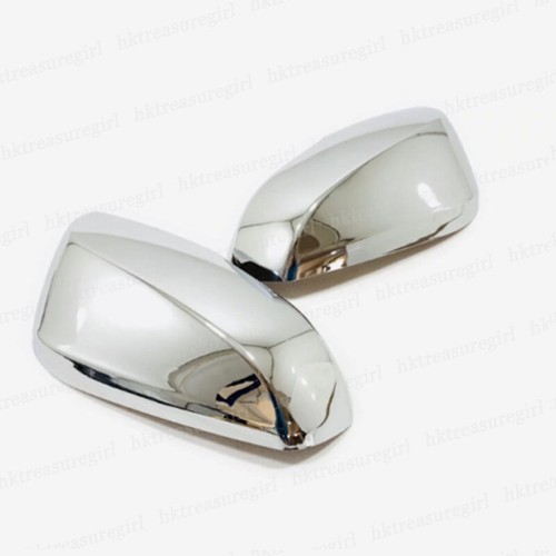 2pcs Chrome Silver ABS Rearview Mirror Cover Trim For Toyota Tacoma 2016-2023 - Picture 5 of 5