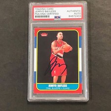 2008-09 NBA Fleer #BBR-172 Jerryd Bayless Signed Card AUTO PSA Slabbed Trail Bla