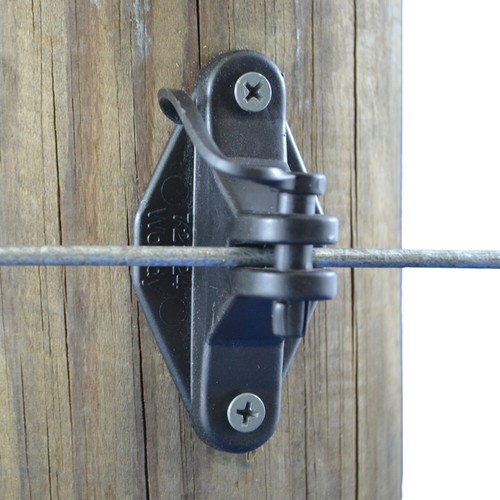 200 ELECTRIC FENCE PINLOCK INSULATOR INSULATORS TIMBER WOOD POST NAIL SCREW ON - Picture 3 of 4