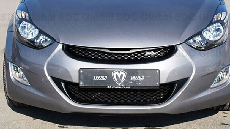 Image 71 - M&amp;amp;S Upper Grille [UNPAINTED] for Hyundai Elantra MD 2011~2013 *USA Stock*