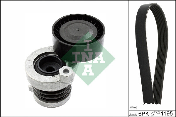 529 0339 10 INA Keilrippenriemensatz FüR DACIA,MERCEDES-BENZ,NISSAN,RENAULT-image