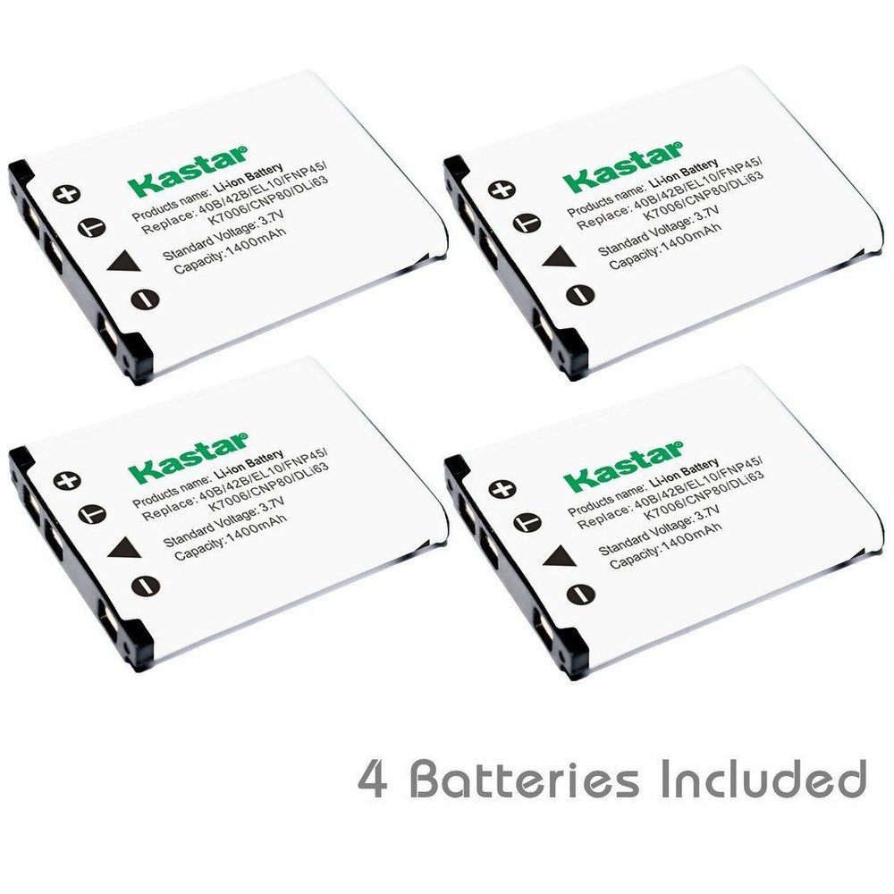 Kastar 42B Battery for Olympus FE-220 FE-230 FE-240 FE-250 FE-280 FE-290 FE-300