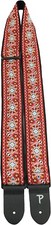Perris Leather 7032 Jacquard Guitar Strap :  Red !!