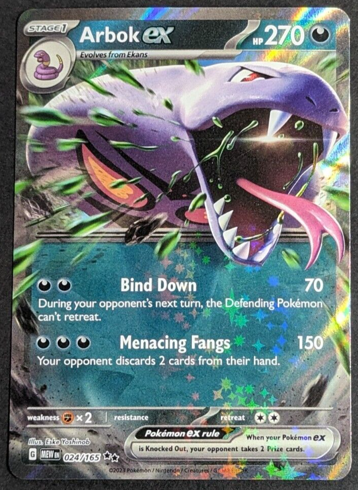 Arbok ex NM 024/165 Scarlet & Violet 151 Pokemon Card | eBay