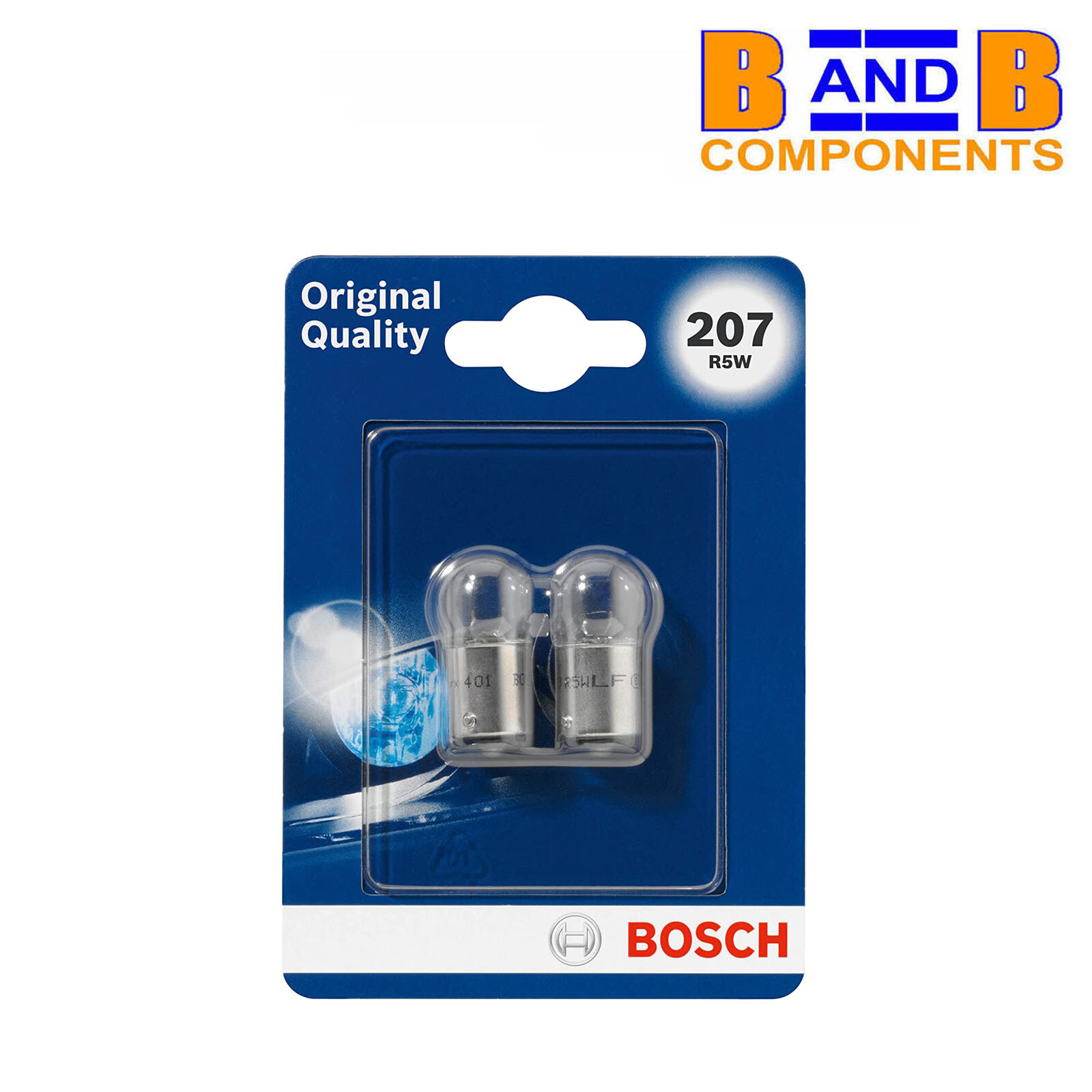 BULB R5W BA15s 12v 5W BOSCH BLISTER PACK A1594
