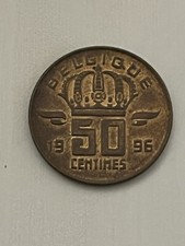 1996 - Belgium / Belgique - 50 Centimes - Bronze - Coin / Piece Monnaie