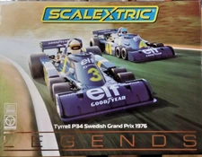 Scalextric C4084AT Tyrrell P34 Swedish Grand Prix 1976  1/32 Scale  Slot Car NEW