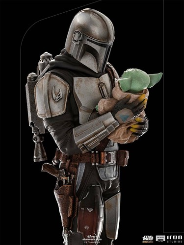 STAR WARS: the MANDALORIAN and GROGU 1/10 STATUE 22 cm IRON STUDIOS - Imagen 9 de 11