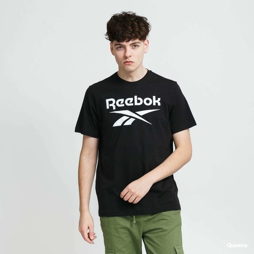 Reebok Men T-Shirt Training Running Graphic Series Black Tee Athletic  Sportstyle | eBay